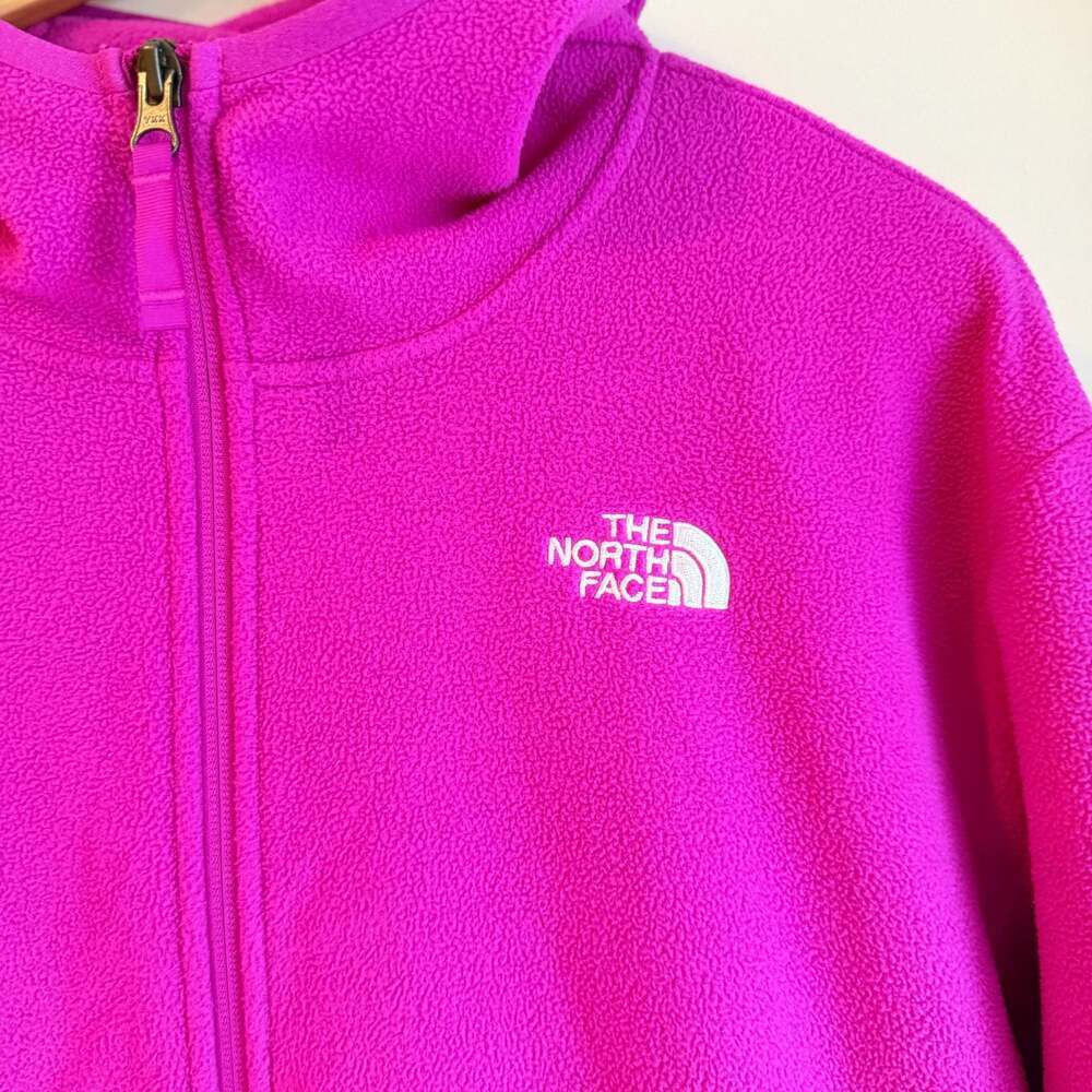The North Face Women's Large Circular Design Glacier Full-Zip Fleece Hoodie in M - Picture 2 of 8